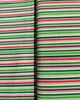 Holiday Sweets - Stripes Peppermint/Gold Metallic Yardage