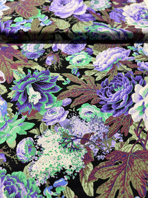 Kaffe Fassett Collective - Floral Burst - Purple Yardage