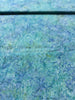 Sea Foam - Leaf Vine - Shades of Turquoise Batik Yardage