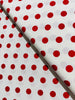 45" Dottie - White Christmas Red Yardage