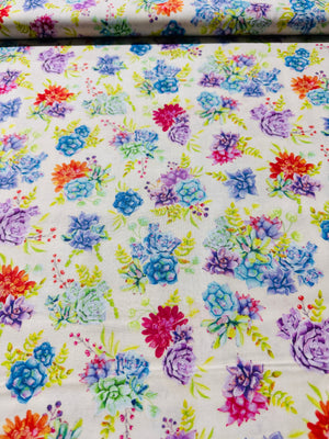 Humming Along - Succulent Garden Tan Yardage