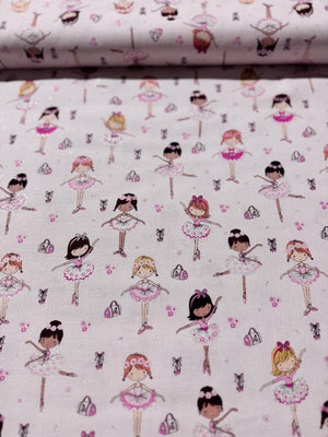 Sparkle and Shine - Glitter Ballerinas Yardage