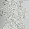 White Floral Cutwork Wedding Lace Trim