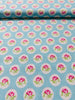 Charlotte - Dotted Rose Blue Yardage