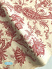 Peach Artificial Silk Print Golden Embroidery