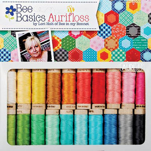 Aurifil - 30wt Bee Basic Aurifloss by Lori Holt - 20 Small Spools