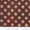 Moda - Hits The Spot Metallic - Burgundy Fabric