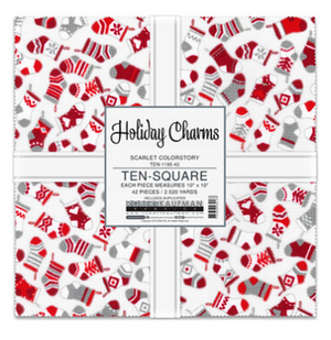 Holiday Charms Scarlet Colorstory Layer Cake