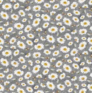 Honey Bee Farm - Tossed Bee and Daisy Florals Slate