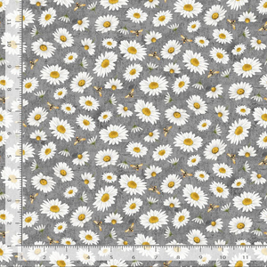 Honey Bee Farm - Tossed Bee and Daisy Florals Slate