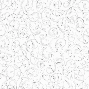 Holiday Wishes - Dotty Scroll Ice/Silver Metallic