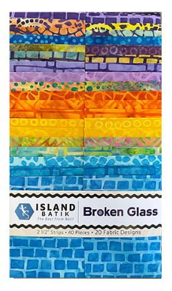 Island Batik - Broken Glass Batik Strip Pack