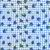 Blueberry Delight - Blueberries Gingham Fabric