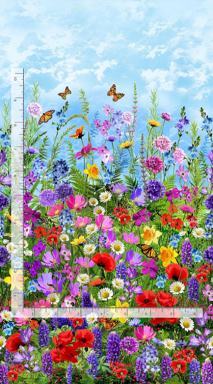 Wildflower - Wild Floral Panel Fabric