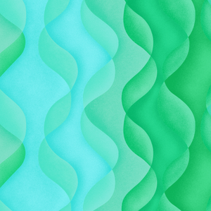 Playa - Dunes Green Teal Fabric by Jinny Beyer