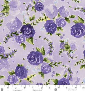 Junes Cottage - Prized Roses Mayfair Fabric