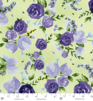Junes Cottage - Prized Roses Meadow Fabric