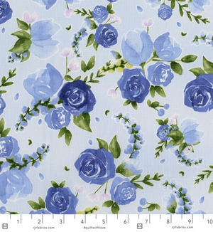 Junes Cottage - Prized Roses Nova Fabric