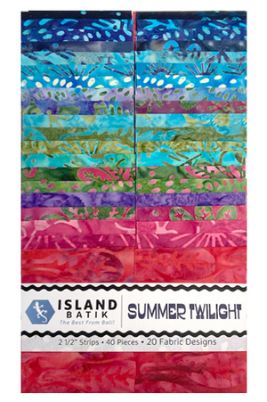 Island Batik - Summer Twilight Batik Strip Pack