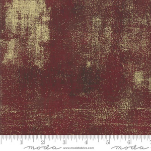 Moda Fabrics - Grunge Metallic - Burgundy Fabric