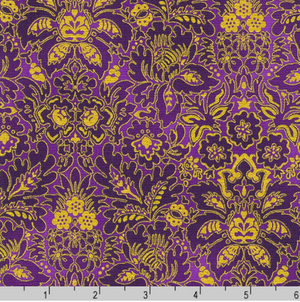 Midnight Nectar - Floral Damask Violet