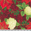 Holiday Flourish-Snow flower - Poinsettia Blooms Cranberry