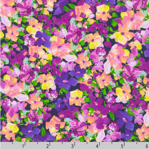 Painterly Petals Meadow - Packed Florals Purple