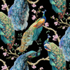 Flourish - Elegant Peacock on Branches