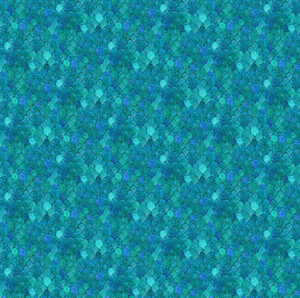 Flourish - Scale Texture Teal Fabric