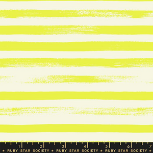 Ruby Star Society - Zip - Citron Stripes Fabric