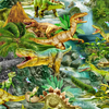 Dino Roars - Dinosaurs Waterfall -Timeless Treasures