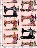Sew Many Gnomes - Floral Sewing Machines Fabric