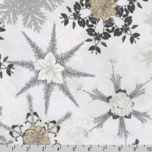 Holiday Flourish-Snow flower - Winter Florals Blanc