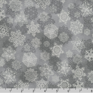 Holiday Flourish-Snow flower - Snowflakes Pewter