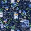 Blueberry Delight - Blueberry Chalkboard Fabric