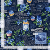 Blueberry Delight - Blueberry Chalkboard Fabric