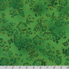 Poppy Hill - Tonal Floral Grass Metallic Fabric