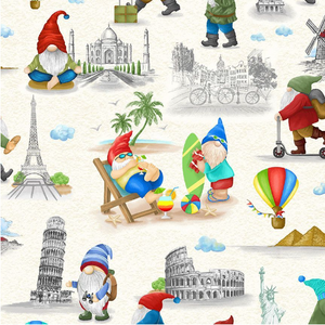 Roaming Gnome Fabric by Timeless Treasures