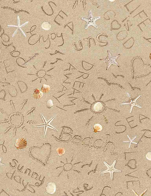 Beach Comber - Writing On Sand by Timeless