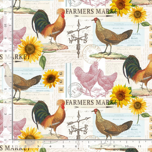 Spring Chicken - Poultry Farmers Market Fabric