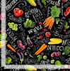 Farm Stand - Vegetable Chalk Board Fabric
