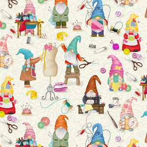 Sew Many Gnomes - Sewing Gnomes Fabric