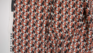 Emilia - Florence - Burnt Orange Canvas Fabric