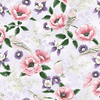 Fly Freely - Birds And Florals Lilac/Silver