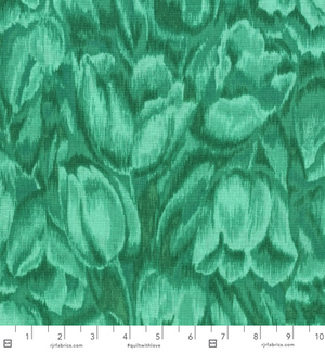 RJR Fabrics - Burano - Tulips Teal