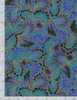 Palazzo - Abstract Endpaper Peacock Metallic Fabric