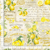 Lemon Bouquet - Lemon Farm Collage Fabric