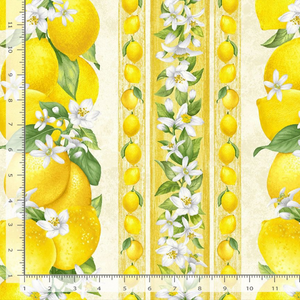Lemon Bouquet - Lemon Bouquet 11 Inch Border Stripe