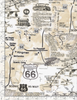 Route 66 - Map Of Route 66 Fabric - Timeless