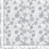 Silver And Gold - Metallic Snowflakes Fabric